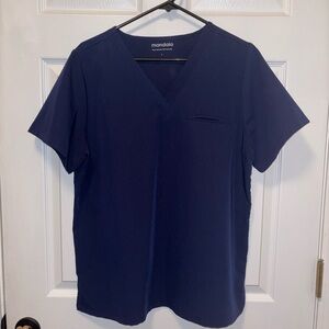 Mandala Navy Blue Scrub Set (top & bottom)